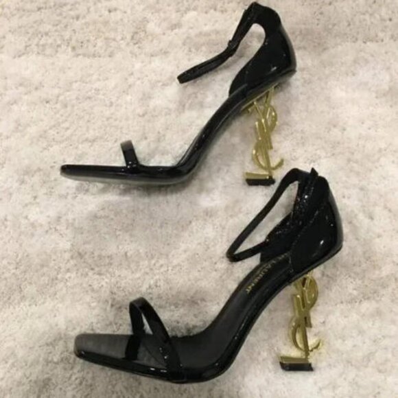YSL Opyum Snake Heeled Sandals - Picture 3 of 5